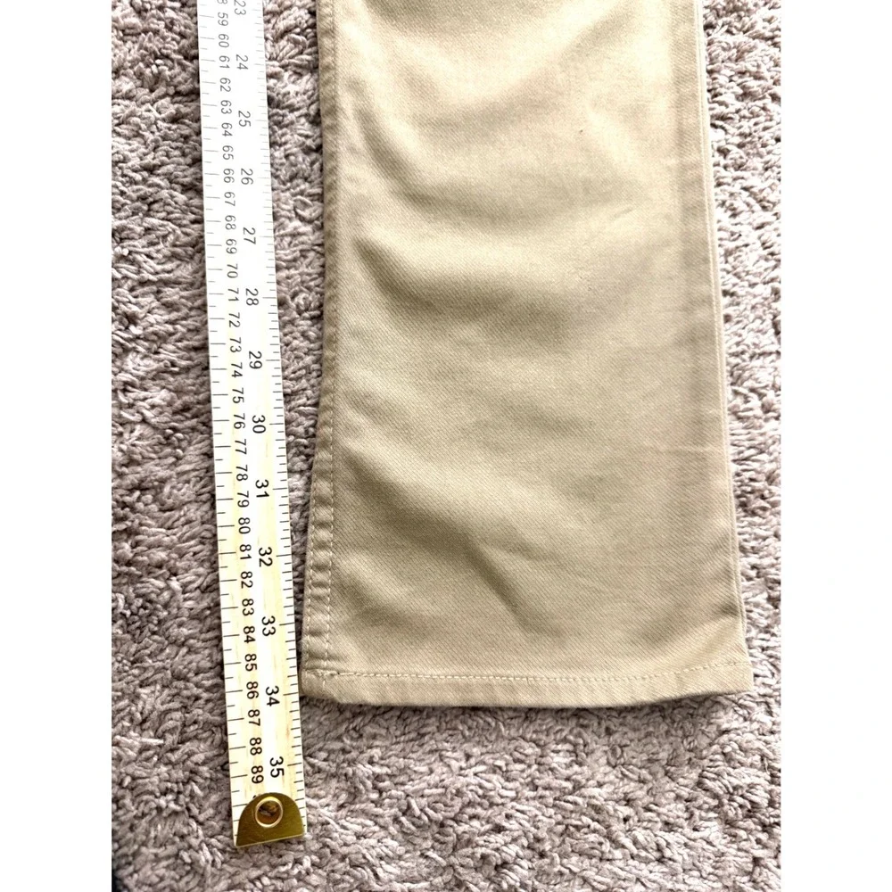 Devan Vincent Mens Khaki Chino Pants Straight Leg 5-Pocket Custom 350$  33x33